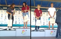 Jean-Baptiste et Inès lors de la remise des prix Jean-Baptiste et Inès lors de la remise des prix