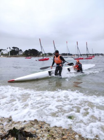 Jean-Baptiste et David à l'arrivée Jean-Baptiste et David à l'arrivée